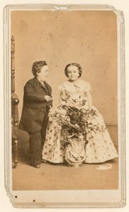 General Tom Thumb og hans kone av English Photographer