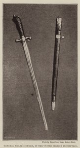 General Wolfes Sword, i United Service Institution av English Photographer