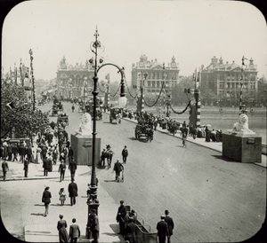 Generell utsikt over Westminster Bridge av English Photographer