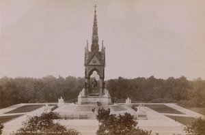 Generell utsikt over Albert Memorial av English Photographer