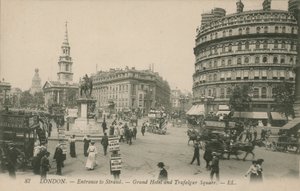Grand Hotel og Trafalgar Square, London av English Photographer