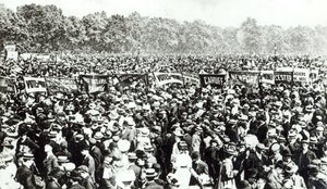 Great Votes for Women-demonstrasjon i Hyde Park, 21. juni 1908 av English Photographer