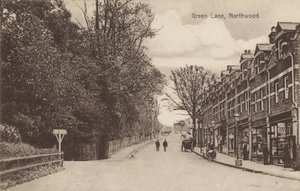 Green Lane, Northwood, nær London (s/hvitt-bilde) av English Photographer