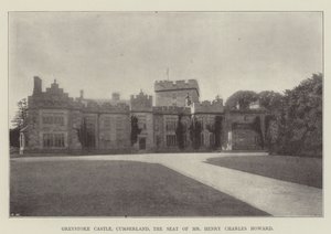Greystoke Castle, Cumberland, setet til Mr Henry Charles Howard av English Photographer
