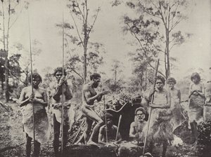 Gruppe av aboriginaler i Queensland av English Photographer