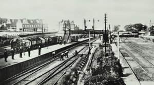 Grove Park Station: eksteriør og plattformer, 1888 av English Photographer