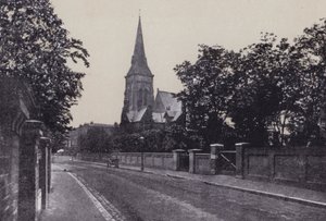 Grove Road og St Judes (s/hvitt bilde) av English Photographer
