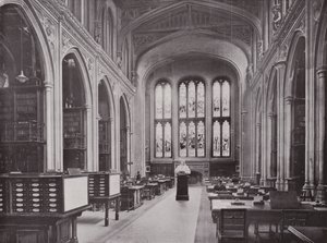 Guildhall Library, med Bust of Chaucer av English Photographer