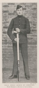 HKH Prins Arthur av Connaught, hvis regiment er beordret til Sør-Afrika av English Photographer