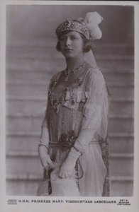 HKH Prinsesse Mary, Viscountesse Lascelles (s/hvitt bilde) av English Photographer