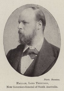 Hallam, Lord Tennyson, ny generalguvernør i Sør-Australia av English Photographer