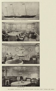 Hennes Majestets avgang til Sør-Frankrike, Royal Yacht Victoria og Albert