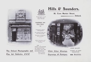 Hills and Saunders (s/hvitt bilde) av English Photographer