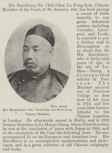 Hans eksellens Sir Chih-Chen Lo-Feng-Luh, kinesisk minister av English Photographer