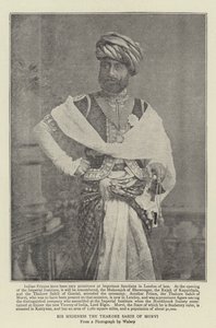 Hans høyhet Thakore Sahib fra Morvi av English Photographer