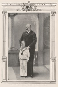 Hans Majestet kong Edward VII og prins Edward av Cornwall og York