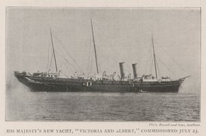 Hans Majestys New Yacht, Victoria og Albert, ble tatt i bruk 23. juli av English Photographer