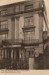 Hjemmet til poeten Robert Browning av English Photographer