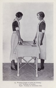 Illustrasjon for Posture in Housework (s/hv-bilde) av English Photographer
