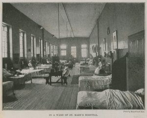 På en avdeling på St Marys Hospital, London av English Photographer