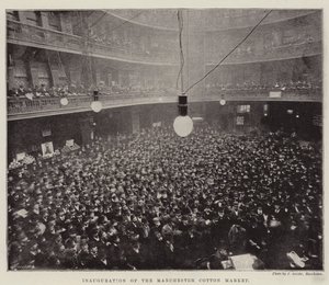 Innvielse av Manchester Cotton Market av English Photographer
