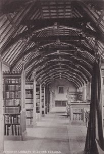 Interiørbibliotek St Johns College av English Photographer