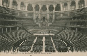 Interiør i Royal Albert Hall, London av English Photographer