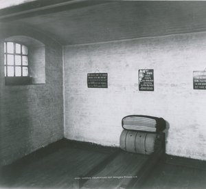 Innvendig se en dødsdømt celle i Newgate fengsel av English Photographer