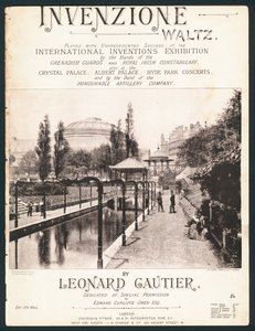 Invenzione Waltz, komponert for International Inventions Exhibitions, Kensington, 1885 av English Photographer