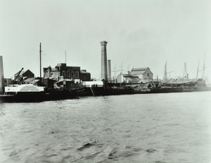 Isle of Dogs pumpestasjon: eksteriør, 1895 av English Photographer