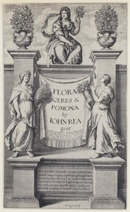 J Rea, Flora, Ceres og Pomona, R Marriott 1665 (s/hvitt-bilde) av English Photographer