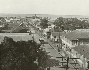 Jamaica: Old King Street sett mot sør, Kingston (s/h-bilde) av English Photographer