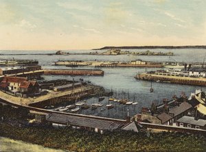 Jersey: The Harbour, St. Helier (farget bilde) av English Photographer