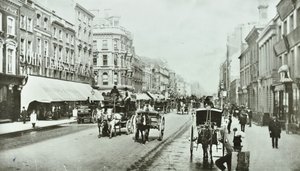 John Lewis, Oxford Street, Westminster LB: ser østover ved Oxford Circus, 1890 av English Photographer