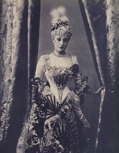 Kate Vaughan, engelsk Gaiety Theatre-skuespillerinne (s/hvitt-bilde) av English Photographer