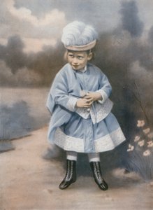 Kong George V som et lite barn, Sandringham, Norfolk, 1868 av English Photographer