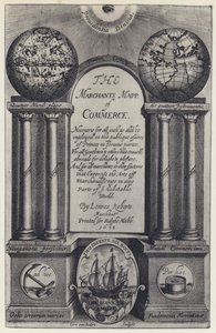 L Roberts, The Merchants Mapp of Commerce, R Mabb 1638 (s/hvitt-bilde) av English Photographer