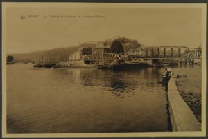 Citadellet og sammenløpet av Sambre og Meuse, Namur, ca. 1914 av English Photographer