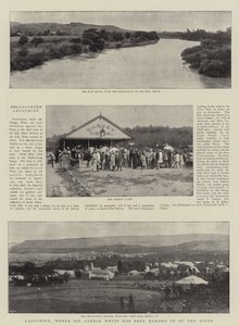 Ladysmith, der Sir George White har blitt slått inn av boerne