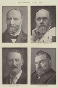 Ledende medlemmer av dagligvarehandelen (s/hvitt bilde) av English Photographer