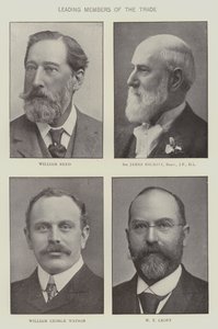 Ledende medlemmer av dagligvarehandelen (s/hvitt bilde) av English Photographer
