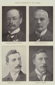Ledende medlemmer av dagligvarehandelen (s/hvitt bilde) av English Photographer