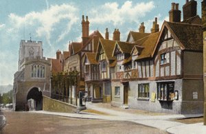 Leycester Hospital og Westgate, Warwick av English Photographer