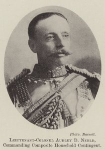 Oberstløytnant Audley D Neeld, kommanderende Composite Household Contingent av English Photographer