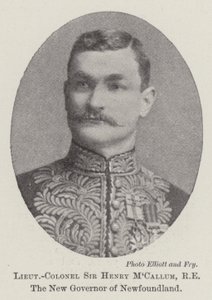Oberstløytnant Sir Henry MCallum, RE, den nye guvernøren i Newfoundland av English Photographer