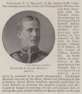 Løytnant F Aylmer Maxwell, ny VC av English Photographer
