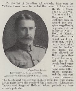 Løytnant HZ C Cockburn, tildelt VC for gallanteri ved Komati River av English Photographer