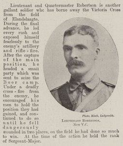 Løytnant Robertson, New VC av English Photographer
