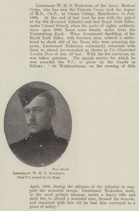 Løytnant W H S Nickerson, første VC opprettet av kongen av English Photographer
