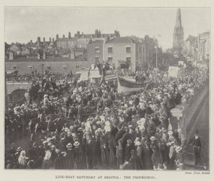 Redningsbåtlørdag i Bristol, prosesjonen av English Photographer